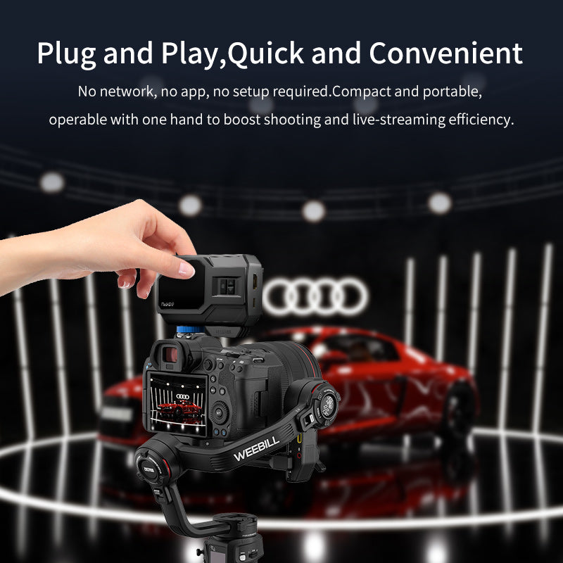 PeakDo Wireless Transmitter and Receiver 4K for Videographer Photographer Filmmaker Cinematographer